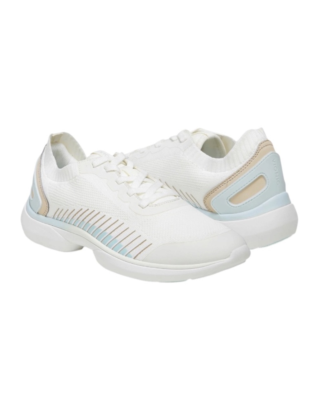 🌻NEW Vionic Embolden Sneakers Marshmallow Semolina Comfort Walking Shoes Size 9